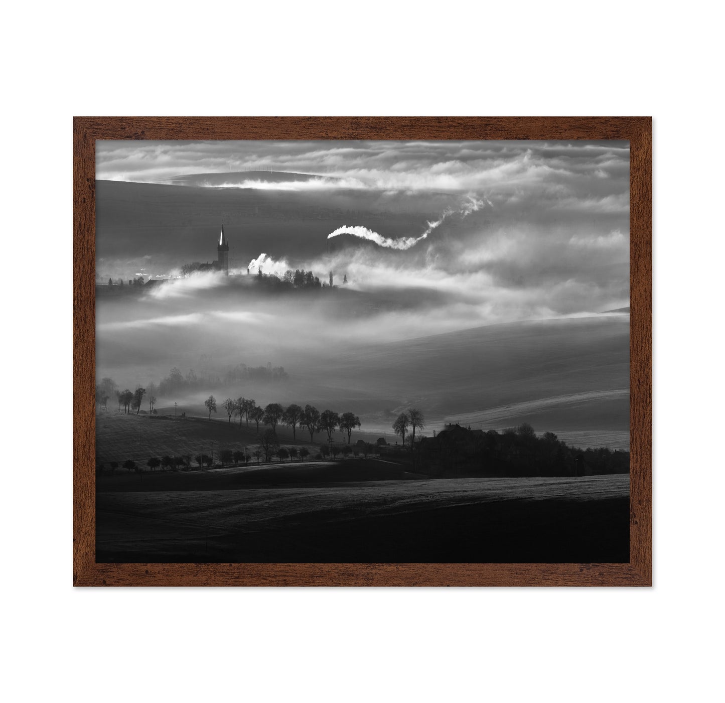 Mist Rising Over Quiet Hills