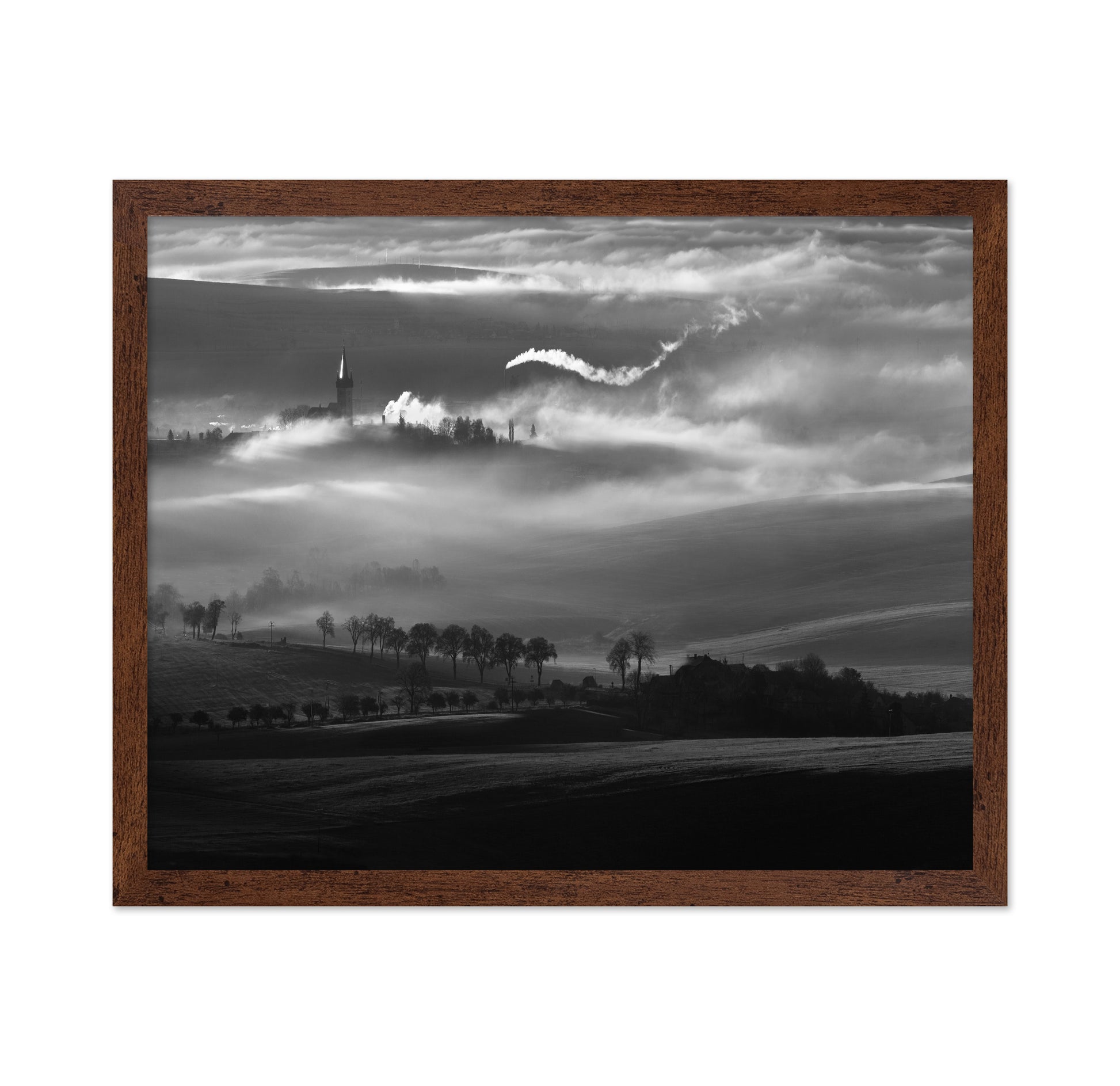 Mist Rising Over Quiet Hills