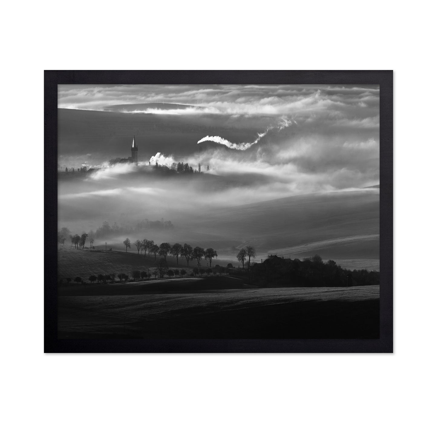 Mist Rising Over Quiet Hills
