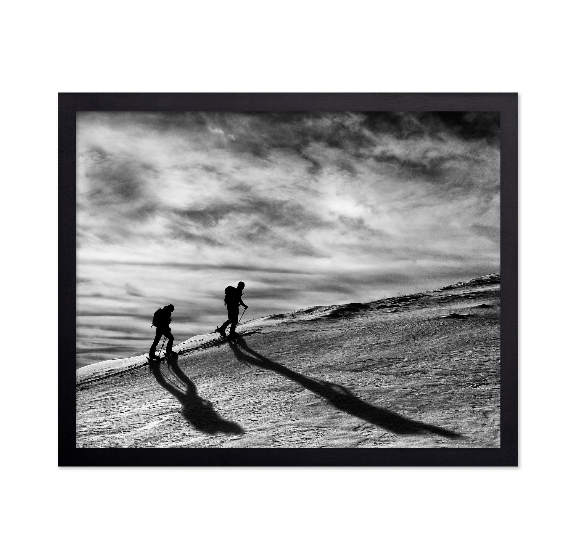 Mountain Climbers Silhouette