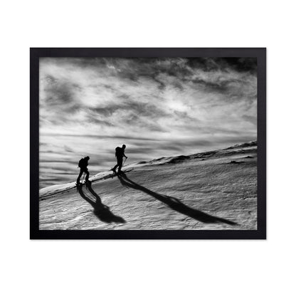 Mountain Climbers Silhouette