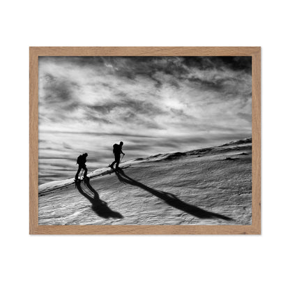 Mountain Climbers Silhouette