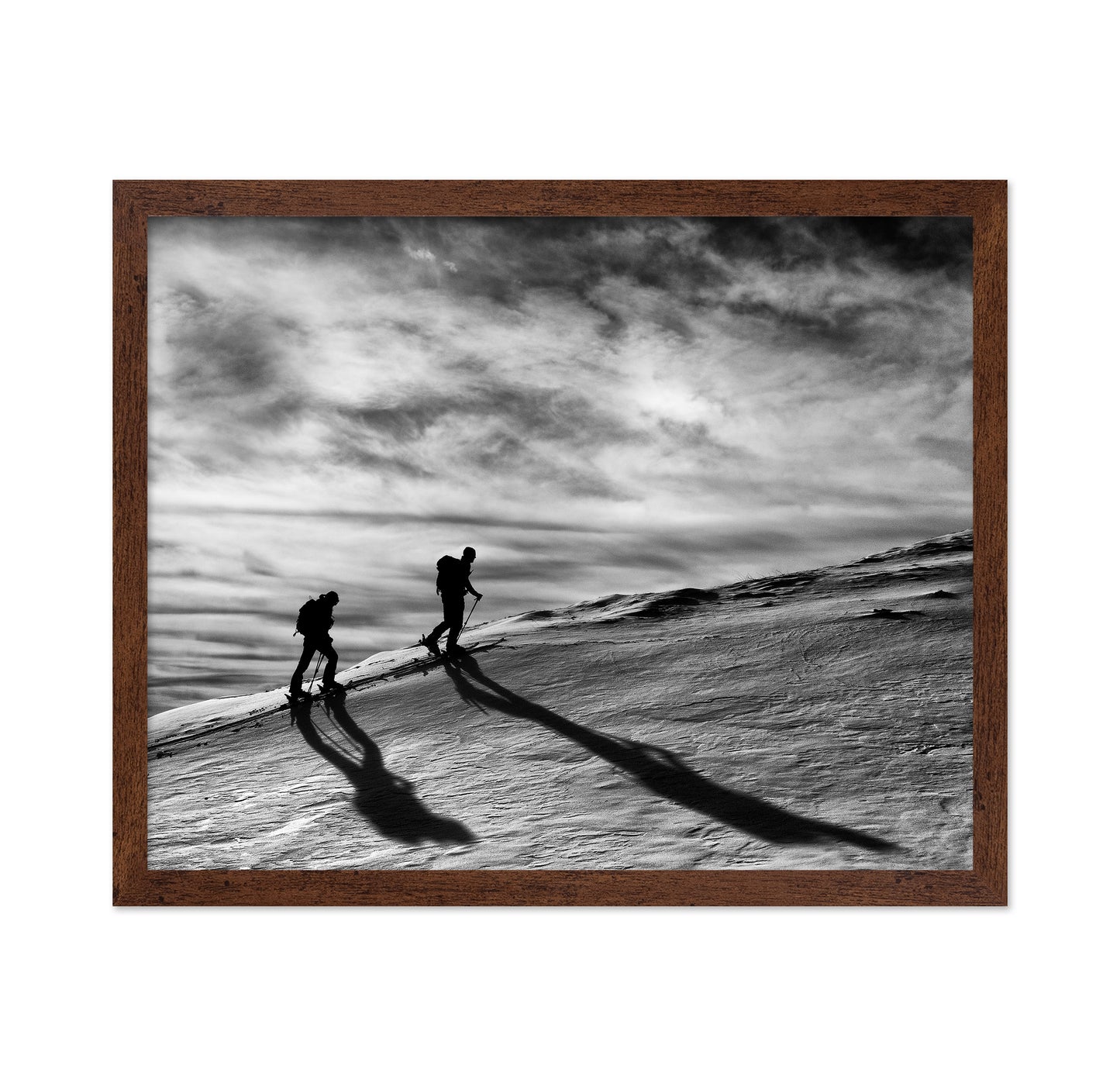 Mountain Climbers Silhouette