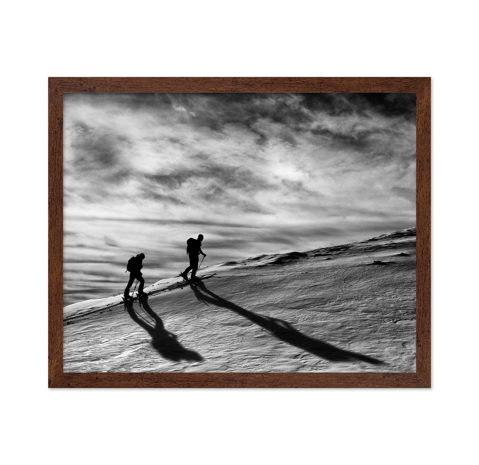 Mountain Climbers Silhouette