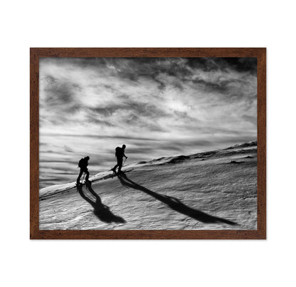 Mountain Climbers Silhouette