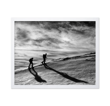 Mountain Climbers Silhouette