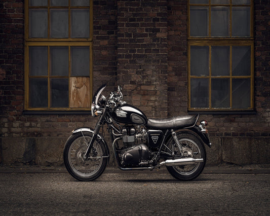 Classic Black Motorcycle