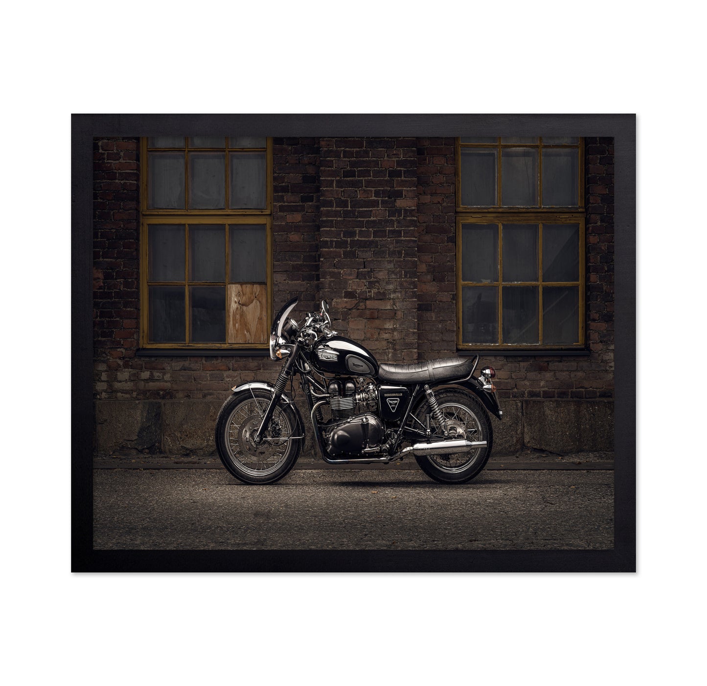 Classic Black Motorcycle