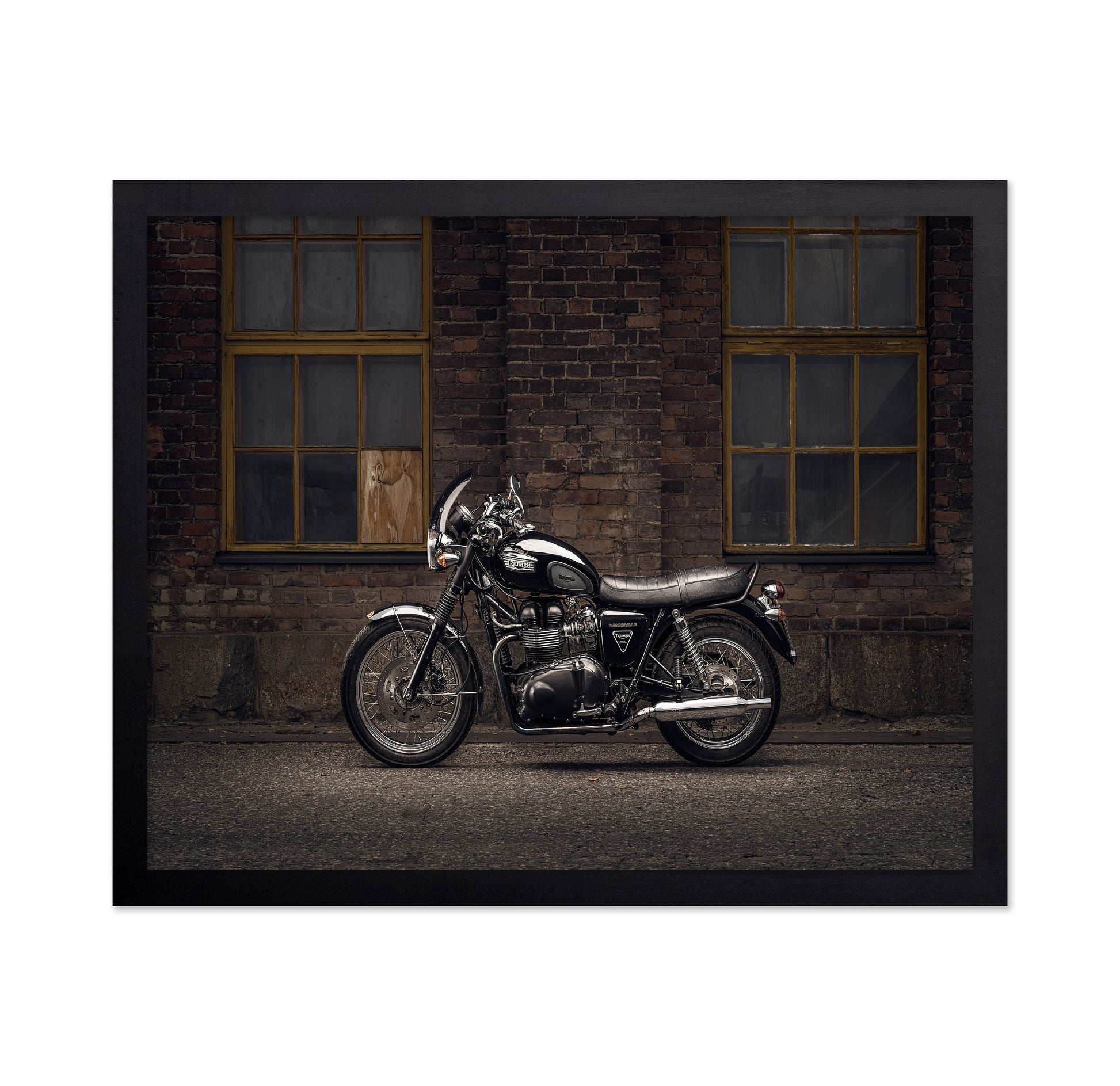 Classic Black Motorcycle