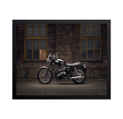 Classic Black Motorcycle