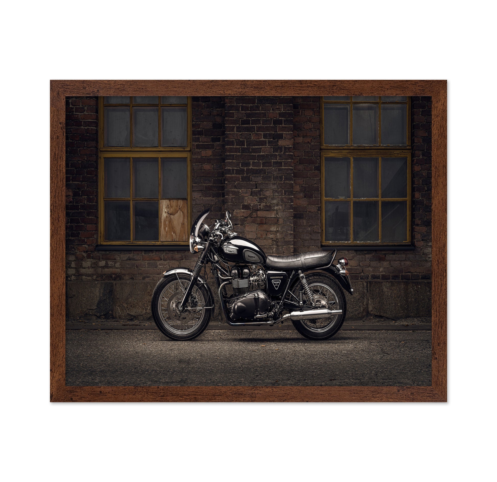 Classic Black Motorcycle