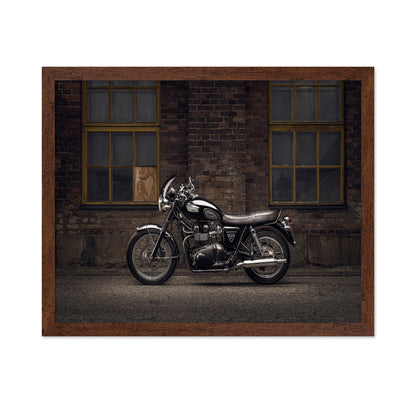 Classic Black Motorcycle
