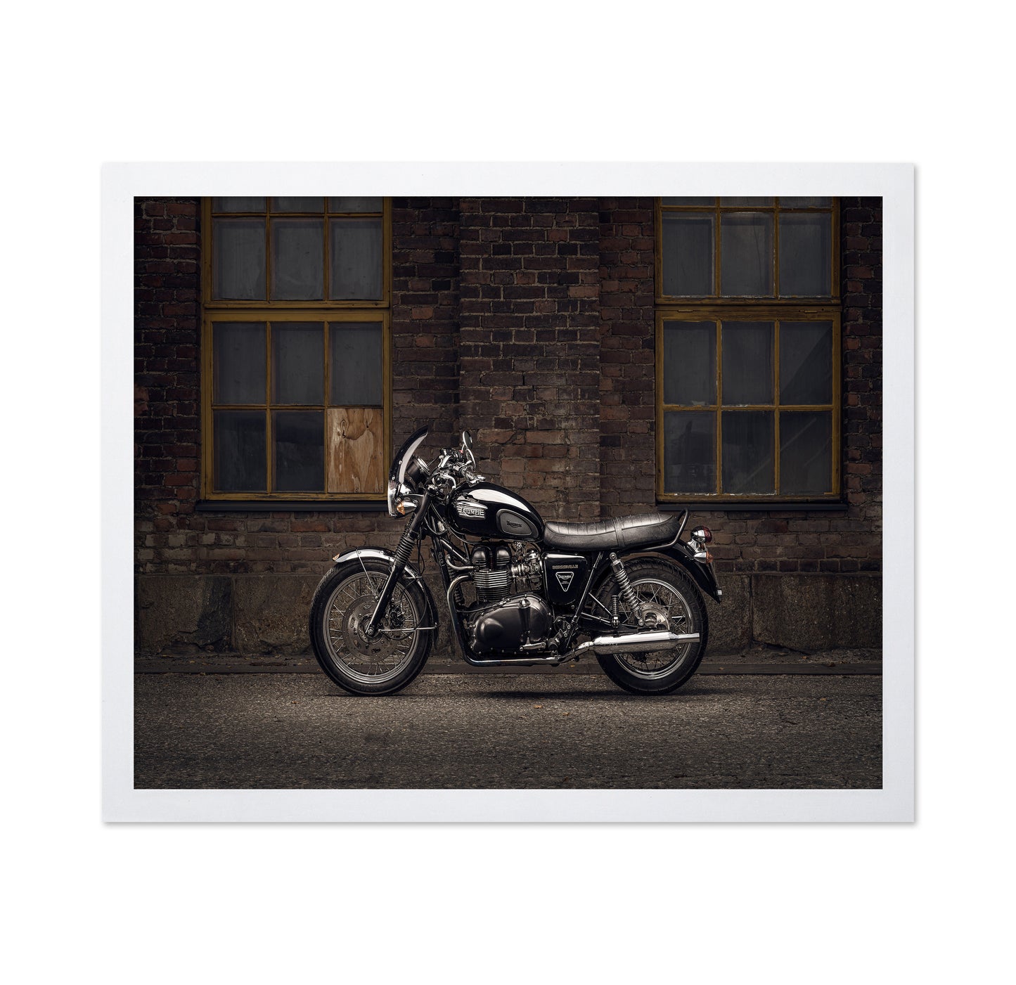 Classic Black Motorcycle