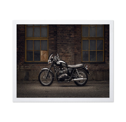 Classic Black Motorcycle