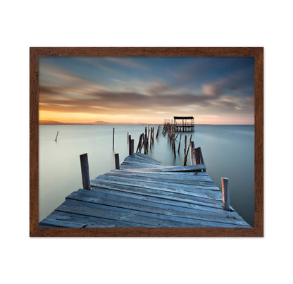 Broken Pier At Sunset