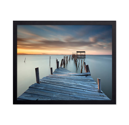 Broken Pier At Sunset