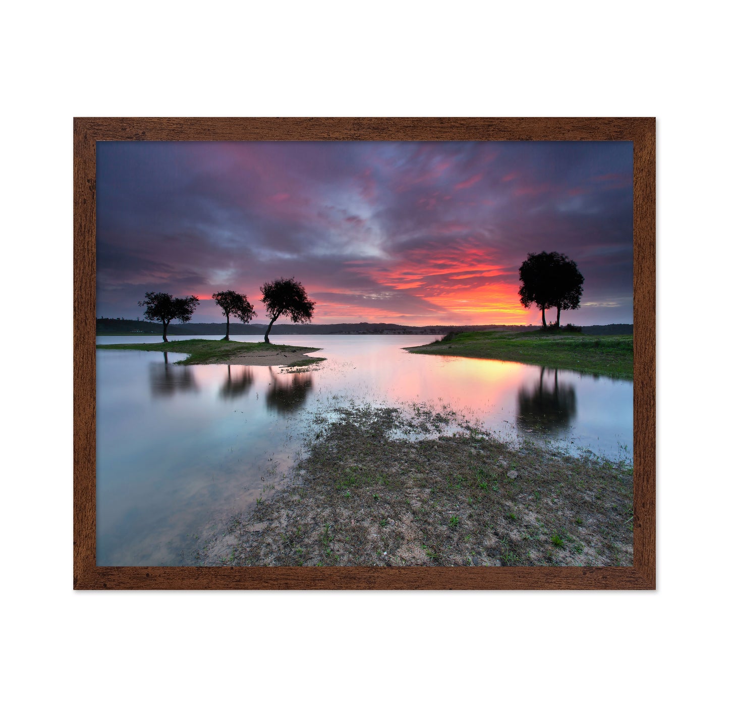 Sunset Over Quiet Lake