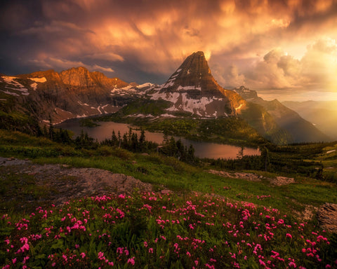 Mountain Sunset Valley