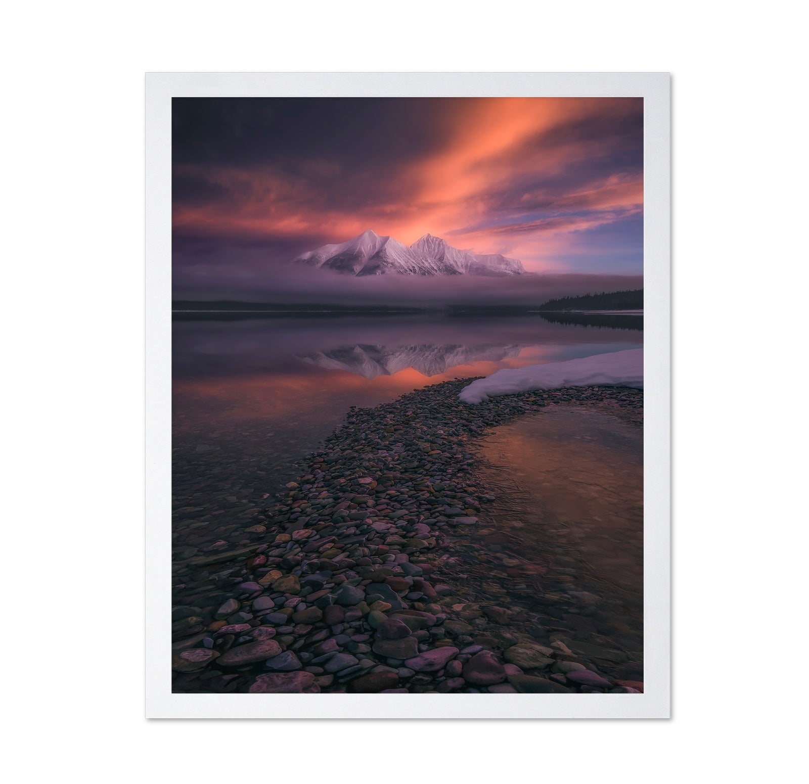 Misty Mountain Reflection