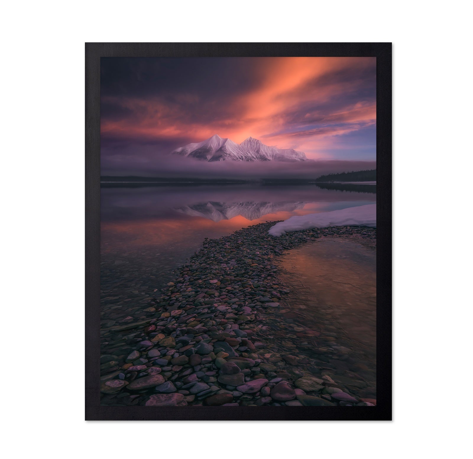 Misty Mountain Reflection