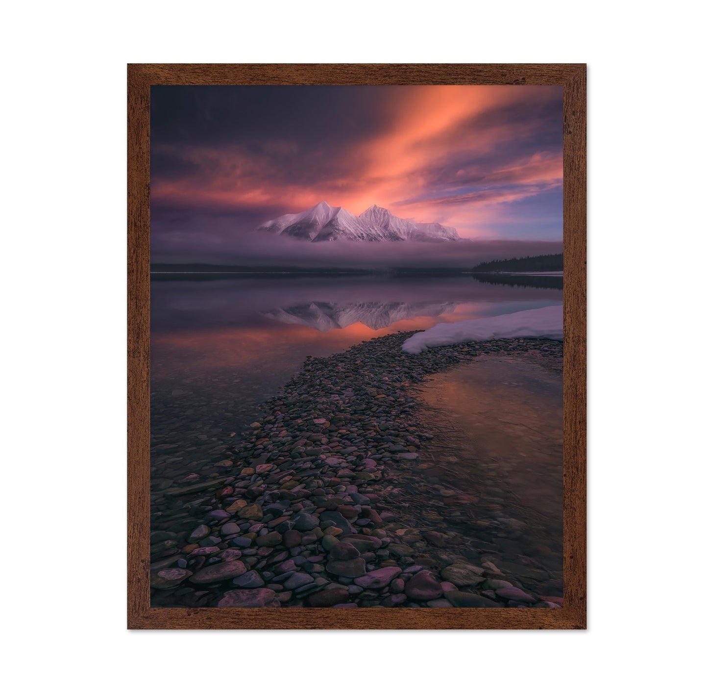 Misty Mountain Reflection