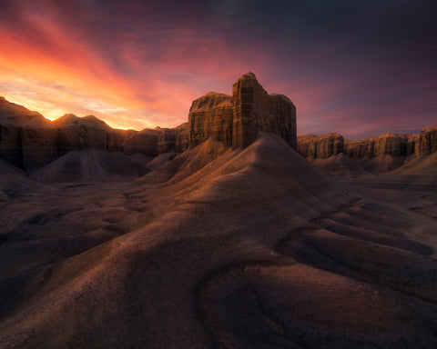 Desert Rock Sunset