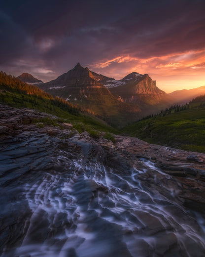 Mountain Valley Sunset