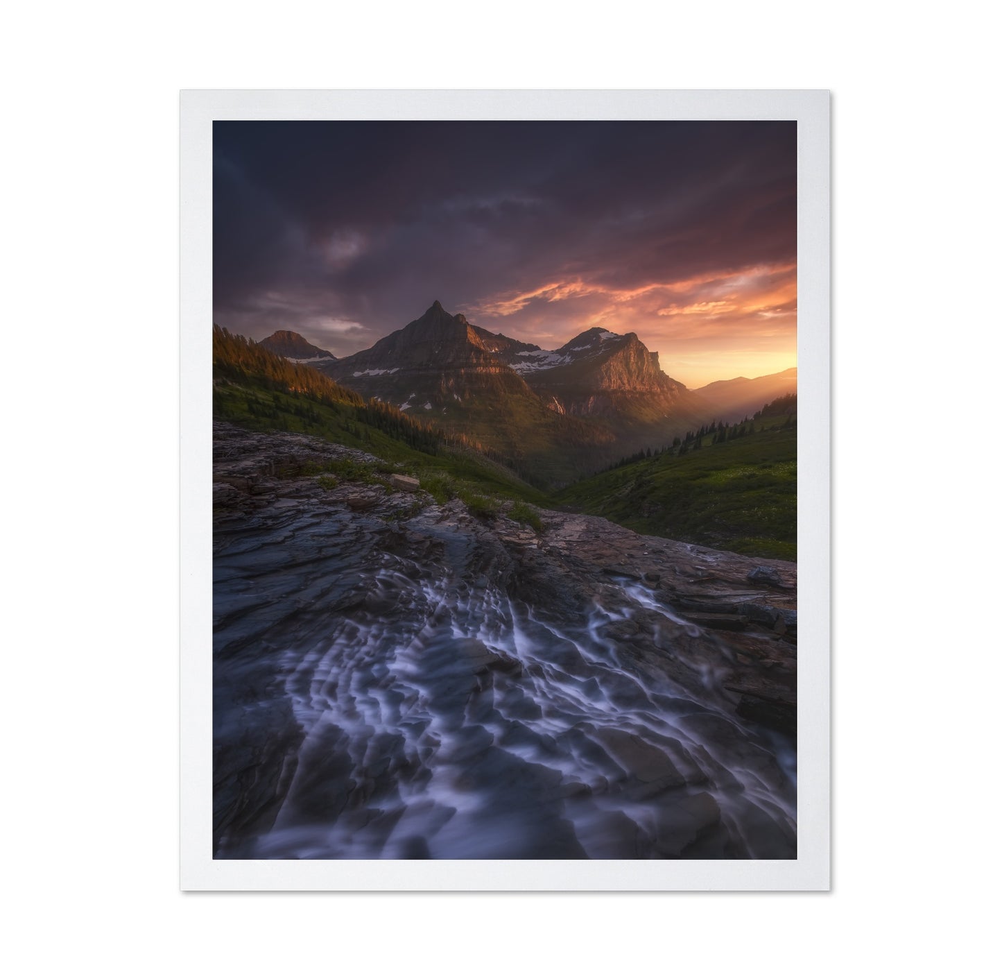 Mountain Valley Sunset