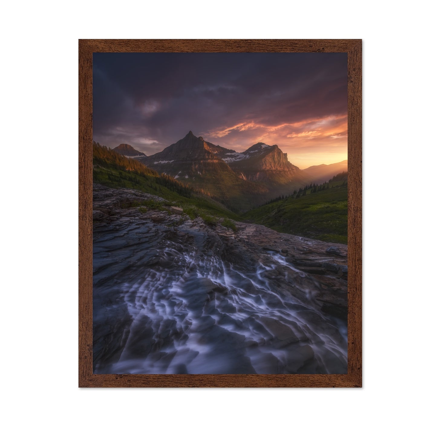 Mountain Valley Sunset