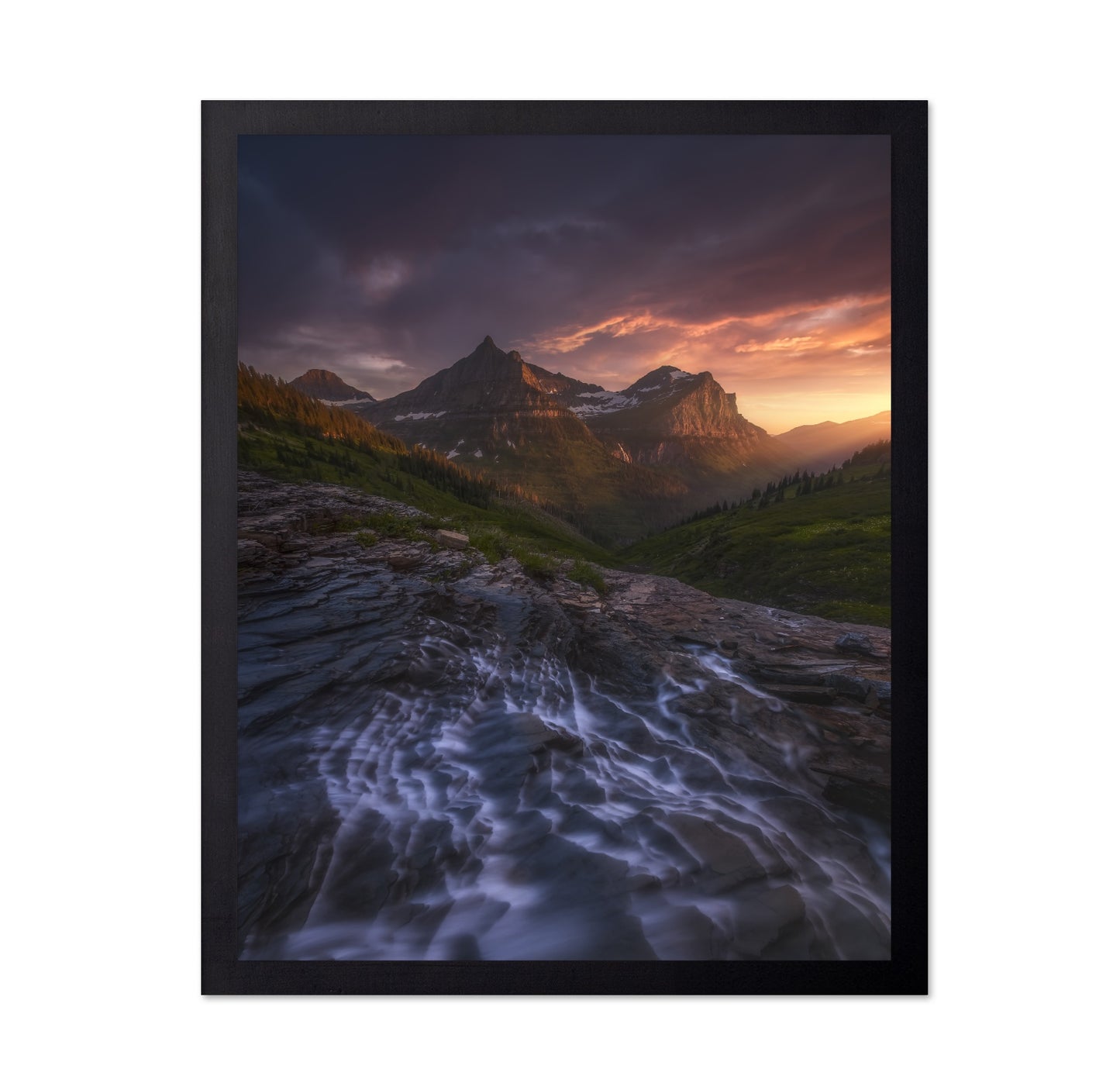 Mountain Valley Sunset