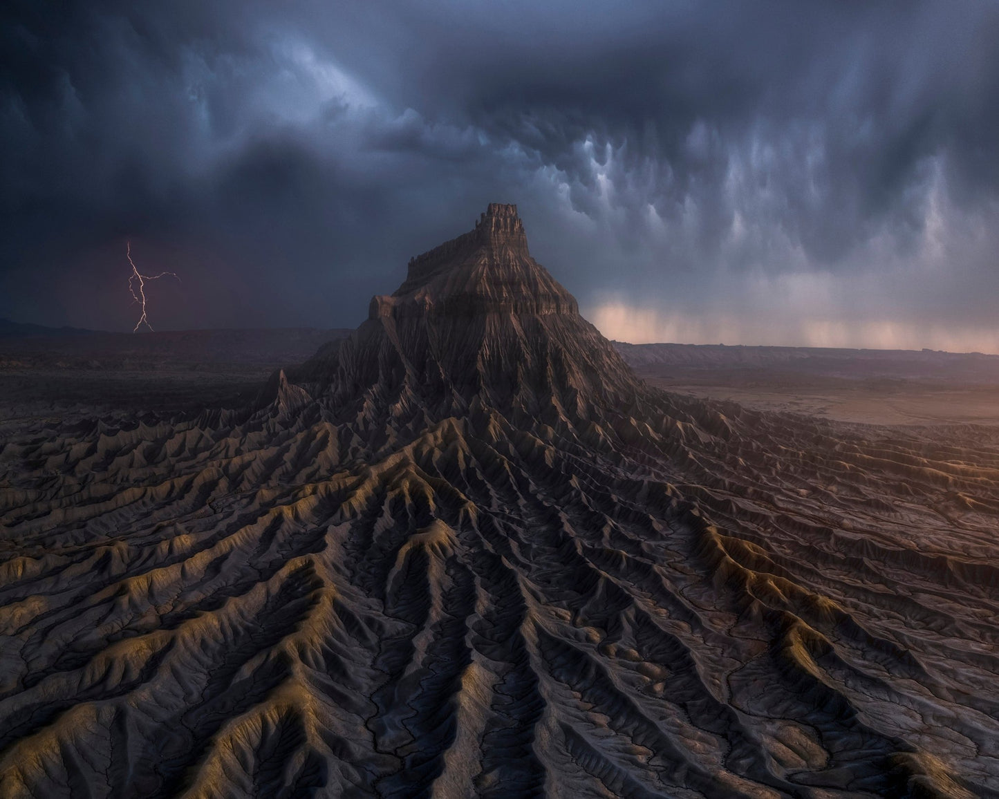 Storm Over Desert Peak