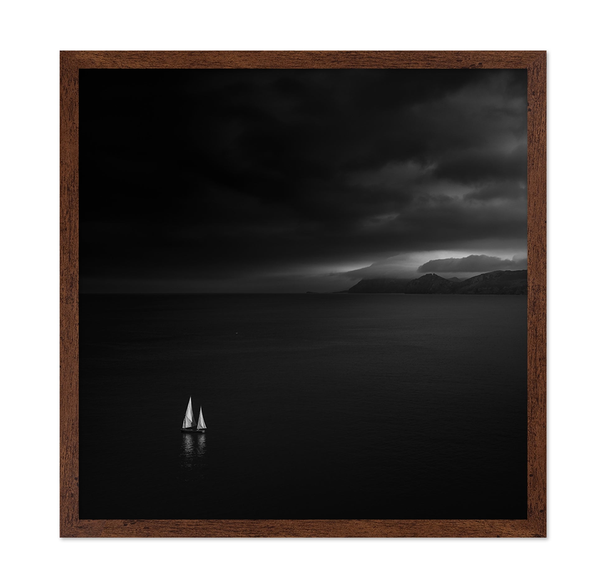 Lonely Sailboat Storm