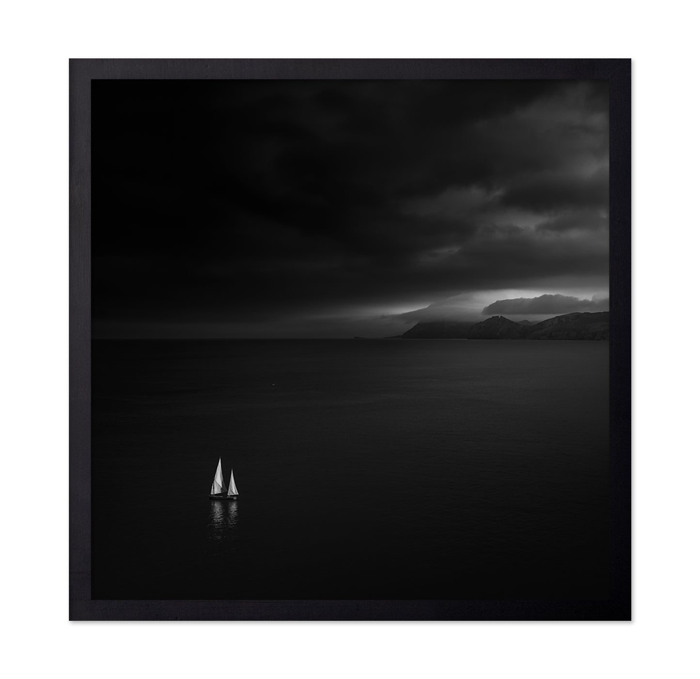 Lonely Sailboat Storm