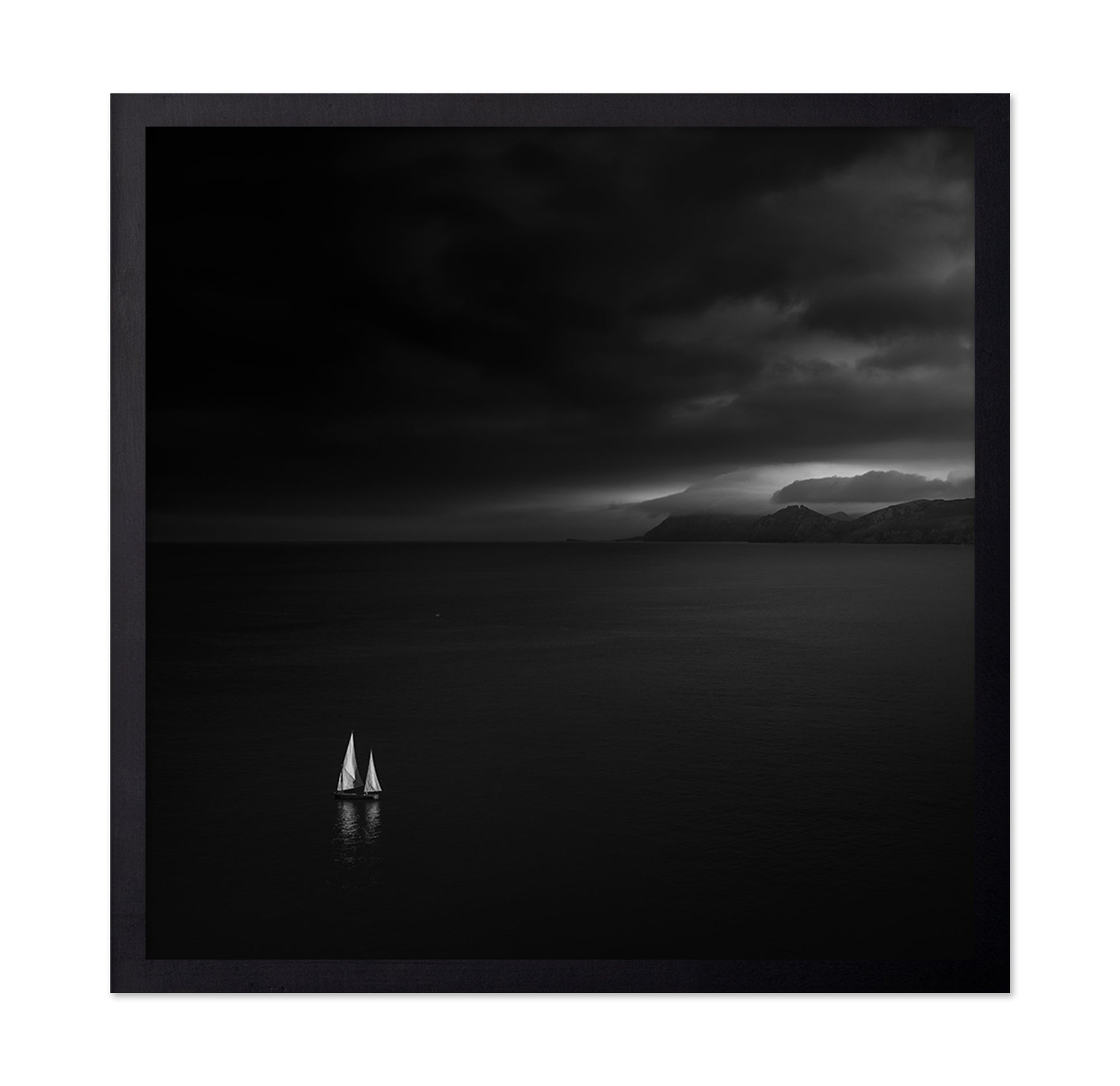 Lonely Sailboat Storm