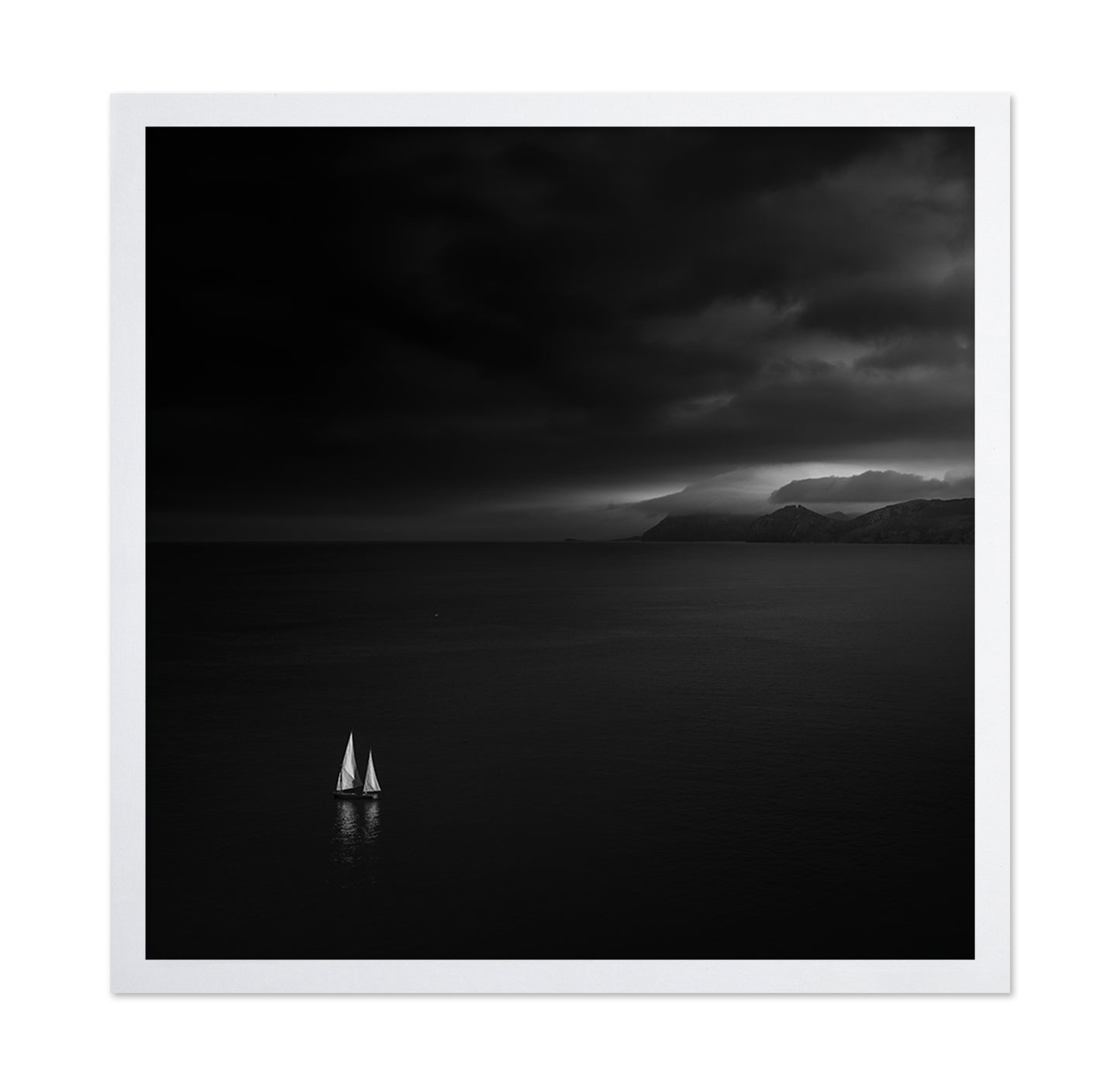 Lonely Sailboat Storm