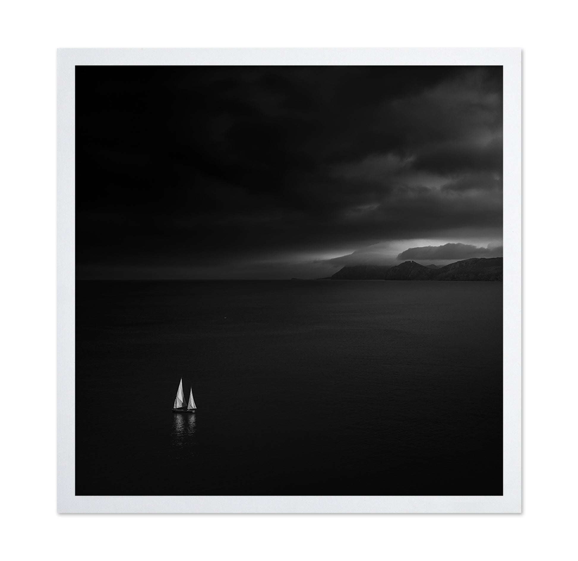 Lonely Sailboat Storm