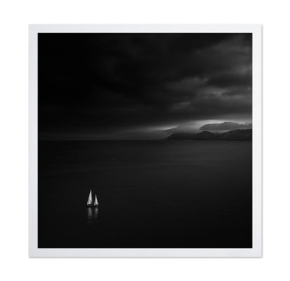 Lonely Sailboat Storm