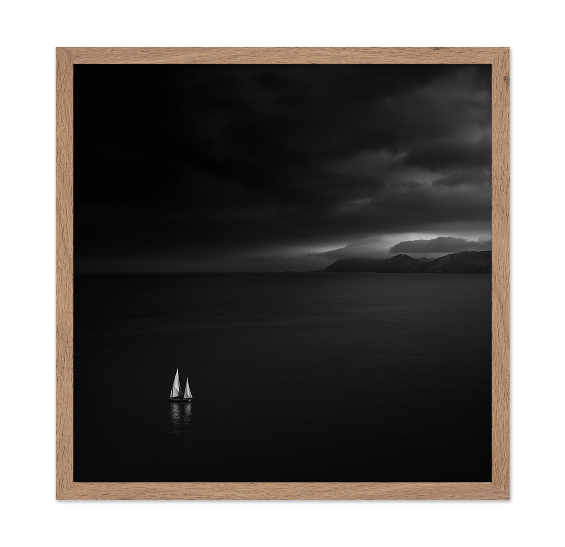 Lonely Sailboat Storm
