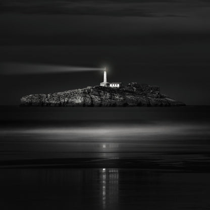 Guiding Lighthouse Night