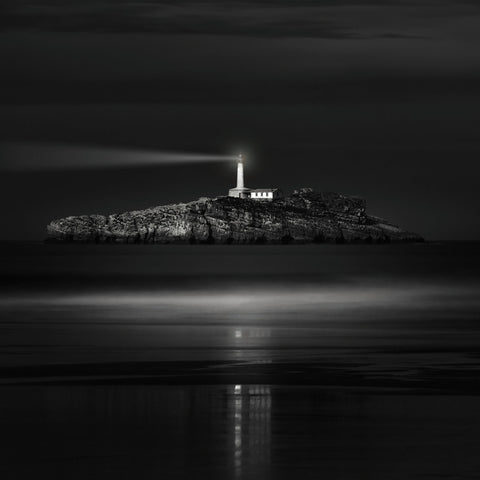 Guiding Lighthouse Night