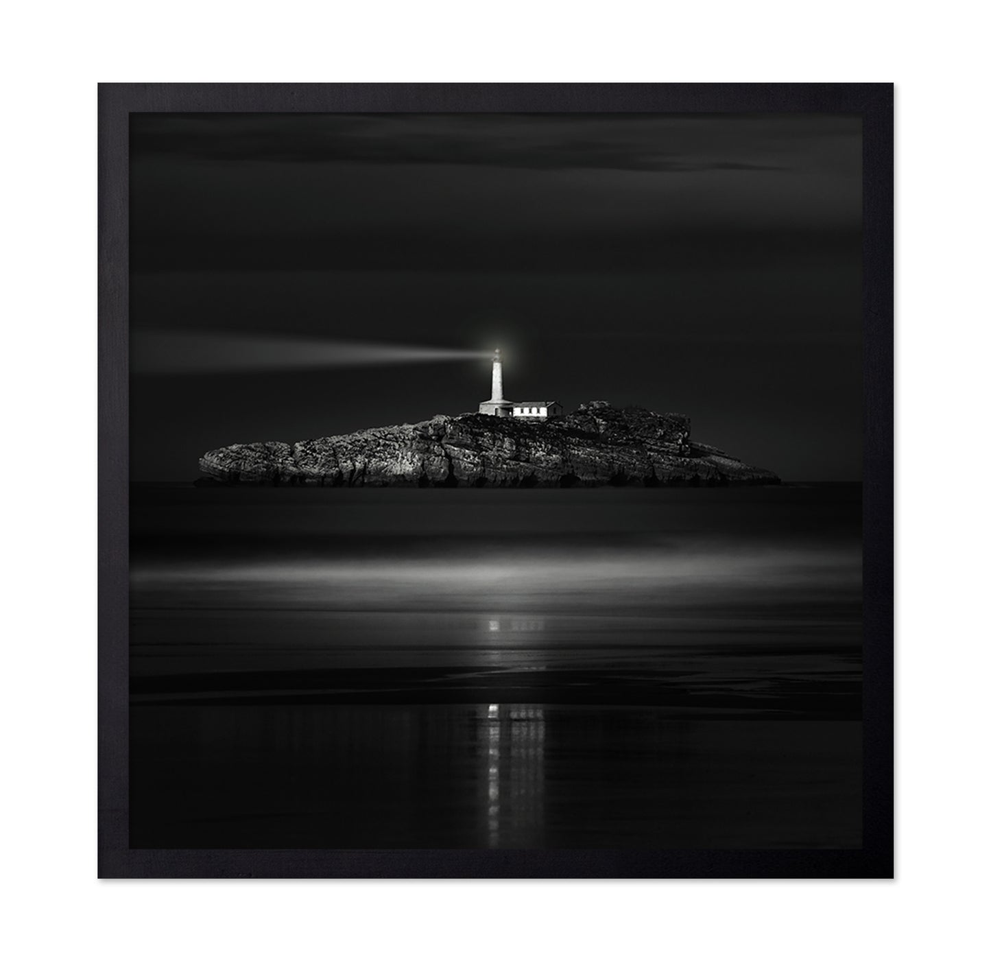 Guiding Lighthouse Night
