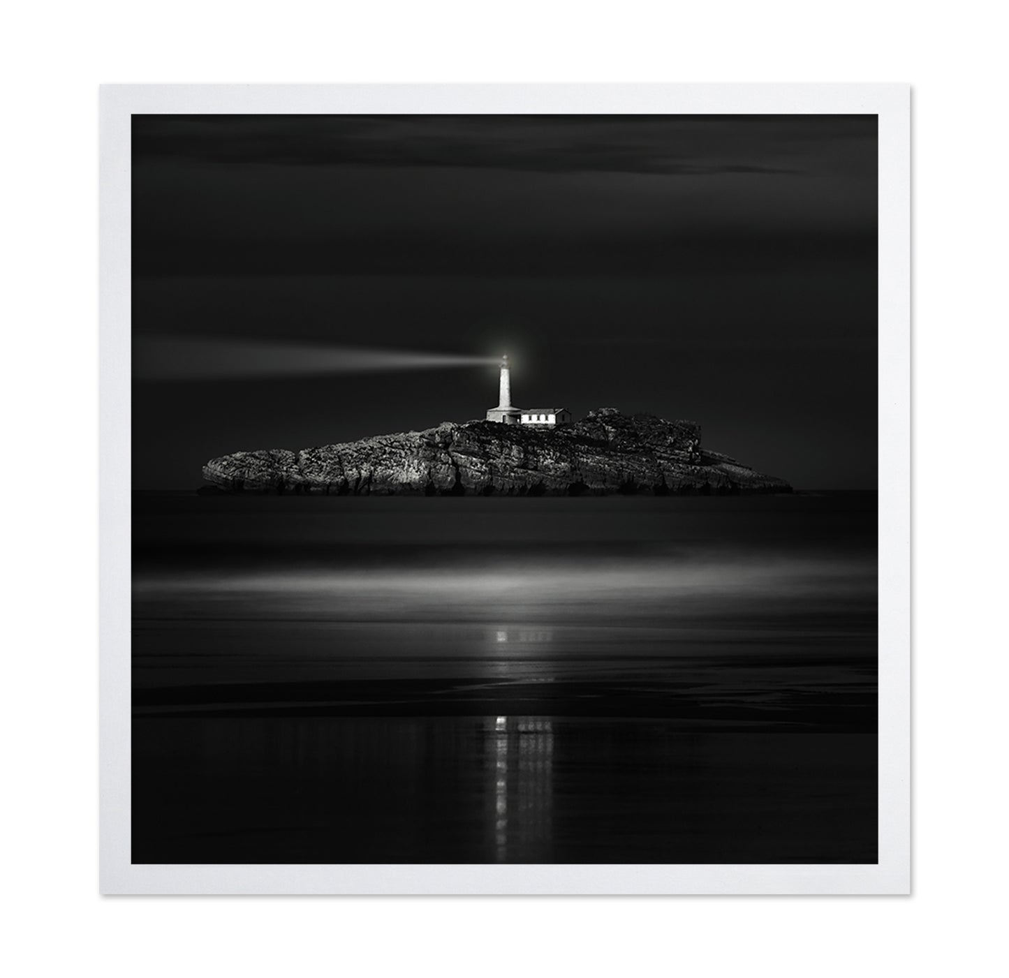 Guiding Lighthouse Night