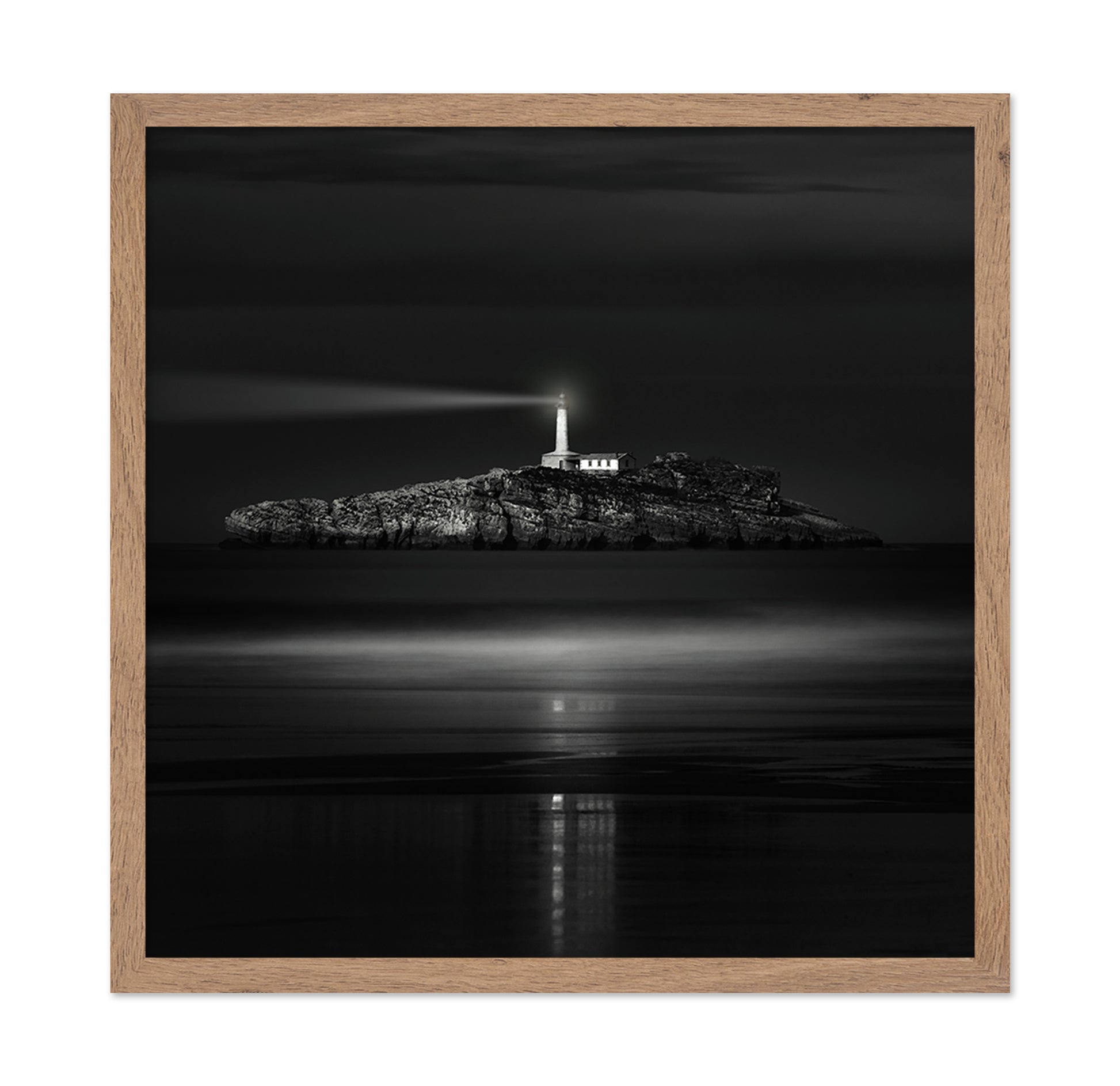 Guiding Lighthouse Night