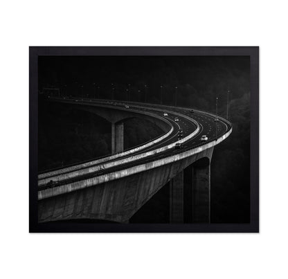 Curving Highway Bridge