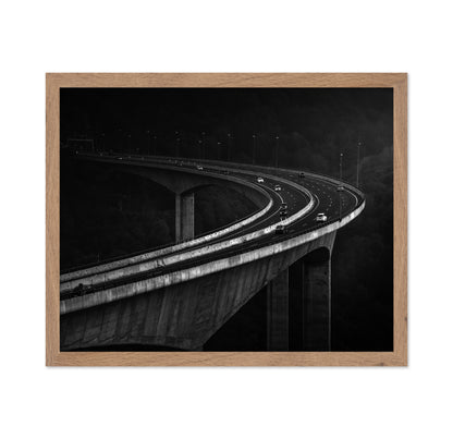 Curving Highway Bridge