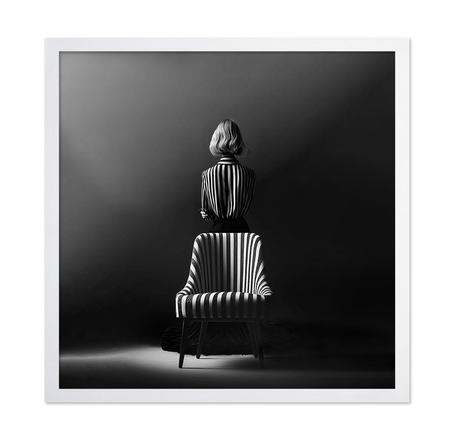 Striped Chair Portrait