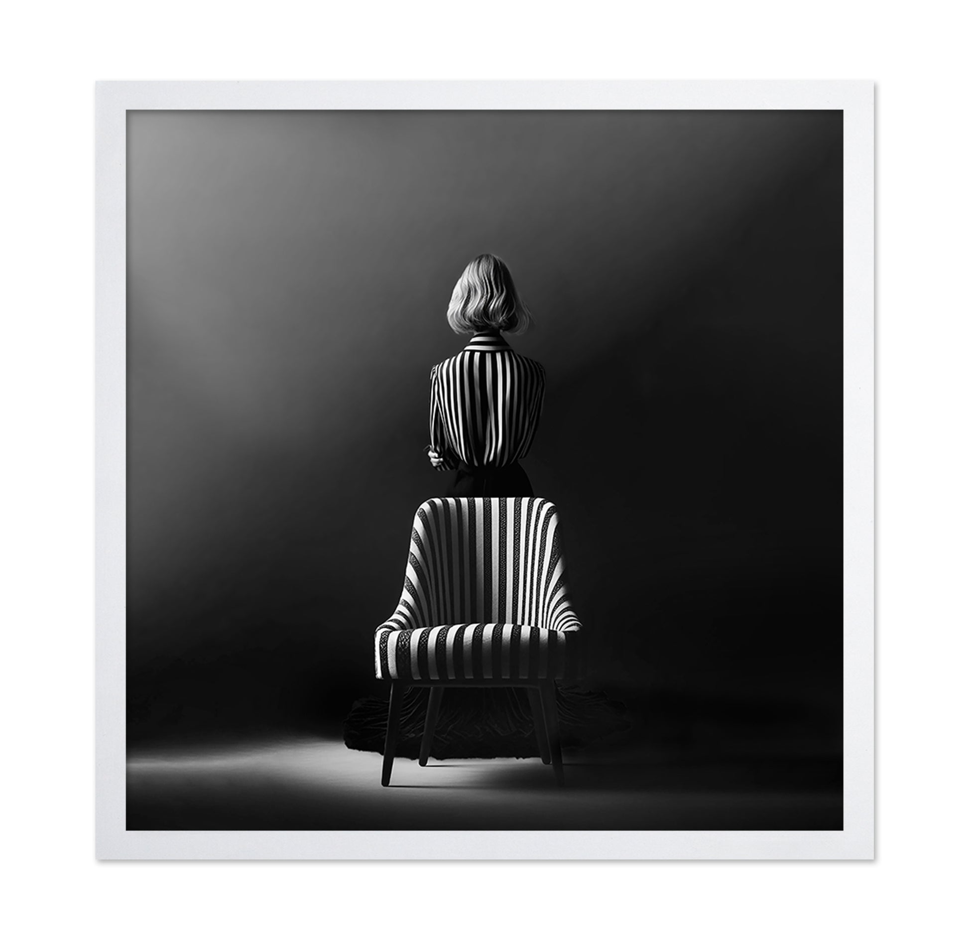 Striped Chair Portrait