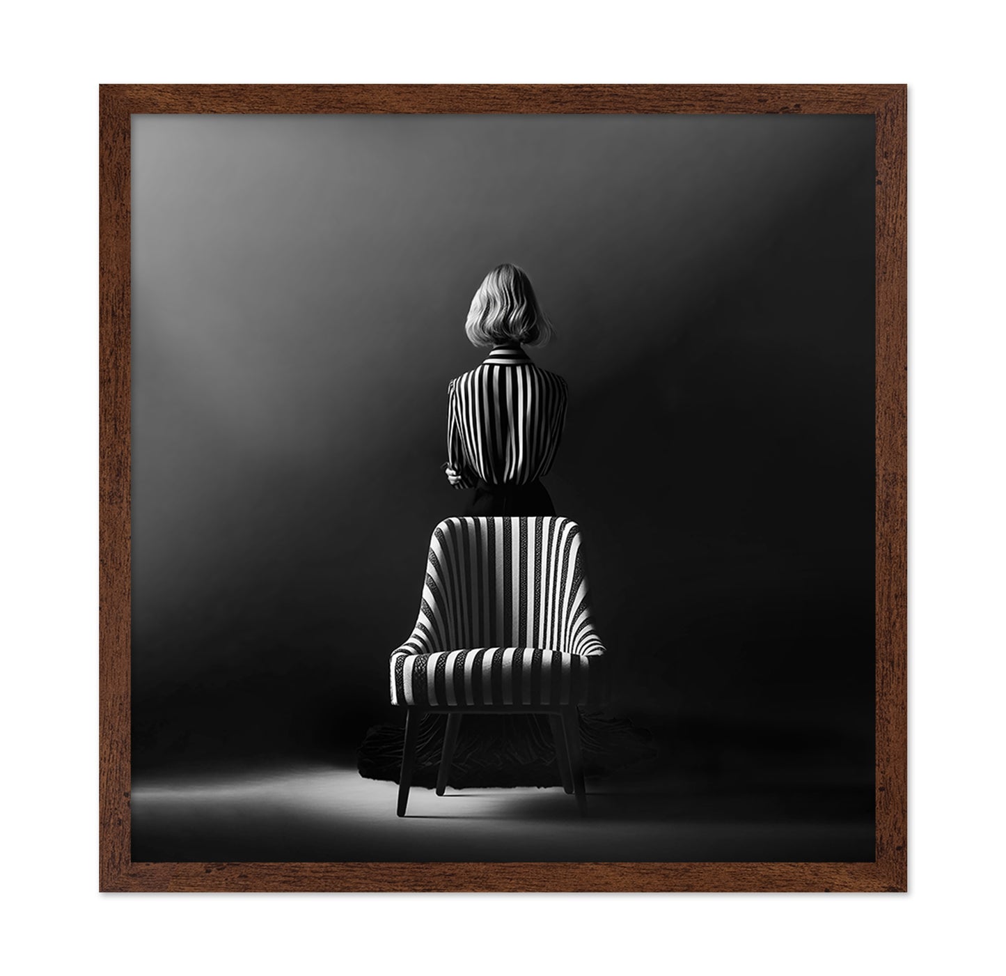 Striped Chair Portrait