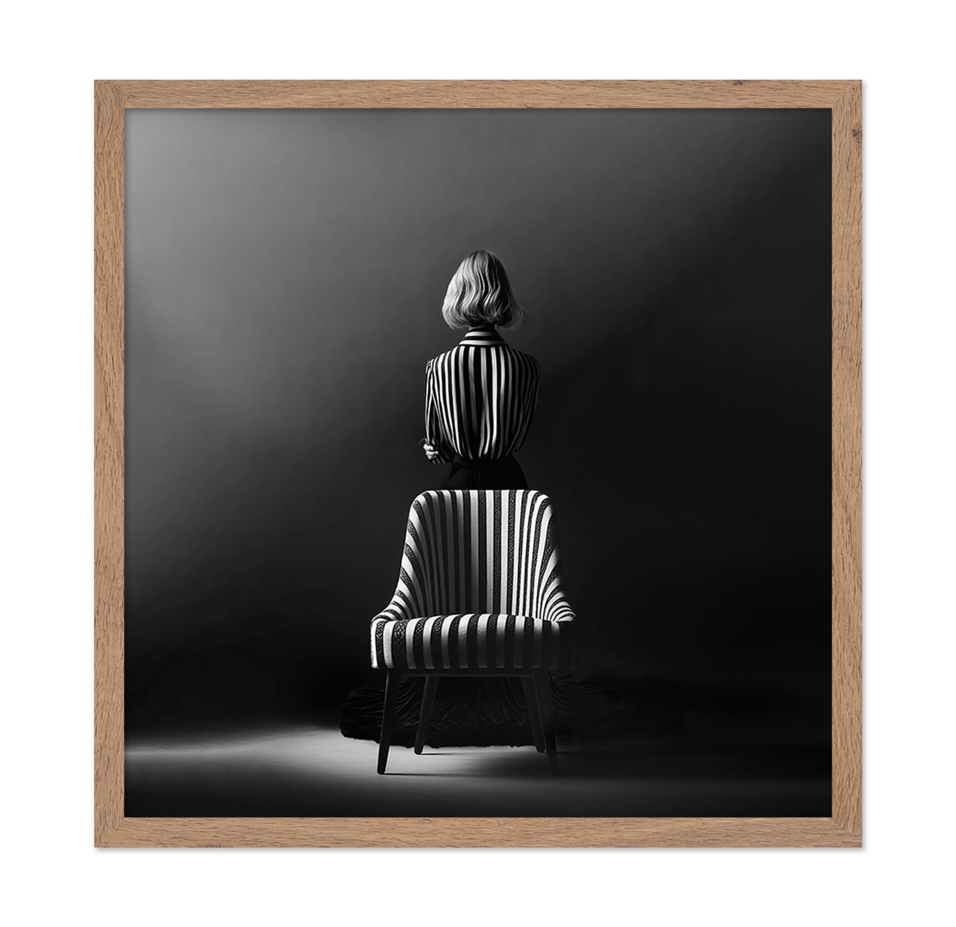 Striped Chair Portrait