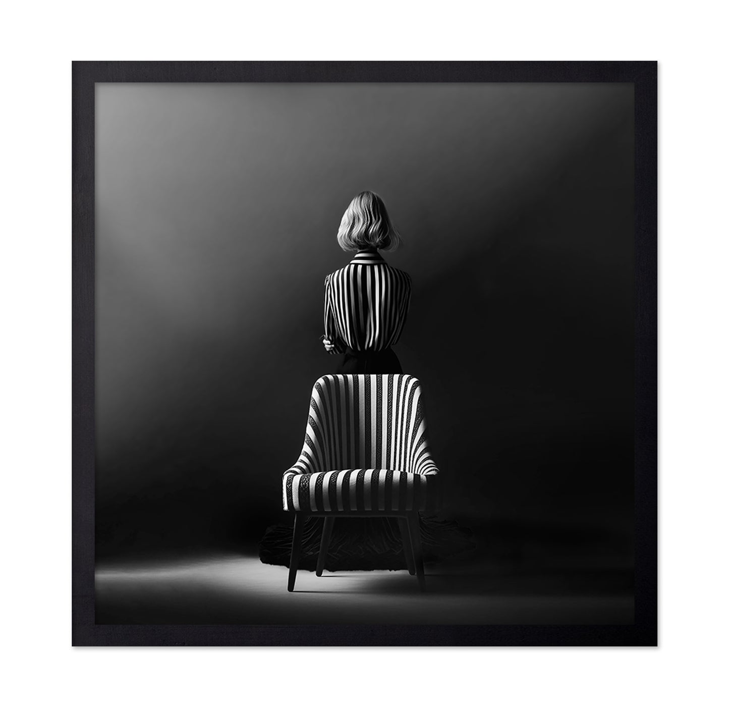 Striped Chair Portrait